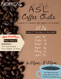 ASL Coffee Chats 2026 @ Starbucks