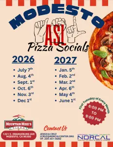 ASL Pizza Social Modesto 2026 @ Mountain Mike's Pizza