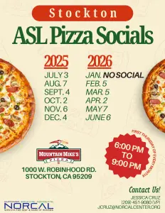 ASL Pizza Social Stockton 2026 @ Mountain Mike's Pizza