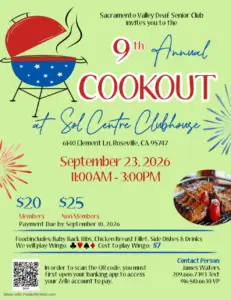 SVDSC 9th Annual Cookout @ Sol Centre Clubhouse