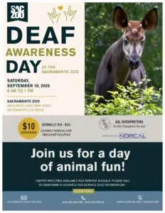 Deaf Awareness Day @ Sacramento Zoo
